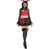 Black & Red Jester Vixen Costume - Women's Small (Size 2-4) - Perfect for Halloween, Adult Costume Parties and Playful Nights - 1 Set view 2