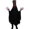 Illusion Robed Ghoul Costume - Medium (8-10) - Black/Grey/Red Premium Polyester, Uniquely Creepy & Perfect for Halloween - 1 Pc. view 1
