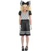 Black & White Creepy Doll Dress - Women's Small/Medium- Bold Outfit Perfect For Halloween, Costume Parties & Themed Events - 1 Pc view 2