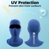 ROCKBROS Summer Balaclava Face Mask Cooling Neck Gaiter Breathable Face Covering Motorcycle Cycling for Men Women Blue view 3