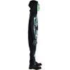 Glow-in-the-Dark Skeleton Costume Set - Standard Size - Includes Jumpsuit, Mask, & Gloves - Perfect for Halloween & Theme Parties Dress-Up Fun view 2