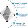 UISKEDS Marine Radar Reflector - Aluminium Octahedral Reflective Area Rain Fog Orientation Deck Hardware Accessories for Boats Yacht RV, 12 Inches view 3