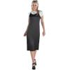 Black 90's Slip Dress For Women - Small/Medium- Ultimate Vintage Vibe Outfit Ideal For Costume Parties, Cosplay & Themed Events - 1 Pc view 2
