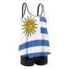 TAIZIYEAH Plus Size Swimsuits for Women High Waisted Loose Uruguay Flag Two Piece Beach Bikini Set Bathing Suits XL view 3