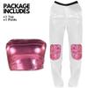 Womens Multicolor 90's Pop Princess Costume (Large/X-Large) - 2 Pcs. - Iconic Style, Perfect For Retro Parties & Themed Events view 2