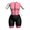 Sparx Aero Triathlon Suit Women Short Sleeve Tri Suit Women Running Swimming Cycling Skinsuit (Rose Pink, 2XL) view 2