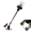 KAOLALI Boat Stern Light 12" Marine Navigation Light White LED Navigation Anchor Lights with Stainless Steel Bracket Waterproof All Round 360 Fold Down for Fishing Boat Yacht Pontoon 12V-24V view 1