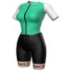 Sparx Aero Triathlon Suit Women Short Sleeve Tri Suit Women Running Swimming Cycling Skinsuit (Mint Green, Small) view 1
