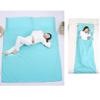 Cheung Yee-Soft Sleeping Bag Liner Lightweight Portable Travel Sheet for Camp Outdoor Hostel Planes Train Travel (Blue-XL view 2