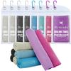 Hystrada 8 Packs Cooling Towel (40 x 12), Ice Towel, Microfiber, Soft Breathable Chilly Towel Stay Cool for Yoga, Workout, Sport, Gym, Camping, Fitness, Running, Workout & More Activities - Multicolor view 1