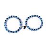 2 Pcs Turkish Evil Eye Glass Bead Stretch Bracelet Set Crystal Strand Protection Amulet Fatima Hamsa Hand Charm Lucky Jewelry for Women Men-2pcs-1 view 1