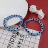 2 Pcs Turkish Evil Eye Glass Bead Stretch Bracelet Set Crystal Strand Protection Amulet Fatima Hamsa Hand Charm Lucky Jewelry for Women Men-2pcs-1 view 3