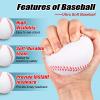 15 Pack Foam Baseballs, 9 Inch Soft Baseballs Training Pitch Baseball Baseball Stress Ball with Drawstring Bag(White) view 3