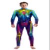 Honeystore Women's Skeleton Bodysuit Halloween Costume Bodycon Catsuit Jumpsuit B142-340 L view 3