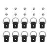Black Canoe Kayak Fishing Rigging D Ring With M6 Screws For Bungee Safety Deck Loop Mounting Tie Down Kit Accessory,10pcs Kayak D Ring, 10pcs Kayak D Ring, Black Canoe Kayak Fishing Riggkayak D view 1