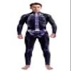Honeystore Women's Skeleton Bodysuit Halloween Costume Bodycon Catsuit Jumpsuit B142-341 XL view 3