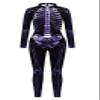 Honeystore Women's Skeleton Bodysuit Halloween Costume Bodycon Catsuit Jumpsuit B142-341 XL view 4