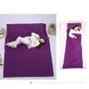 Cheung Yee-Soft Sleeping Bag Liner Lightweight Portable Travel Sheet for Camp Outdoor Hostel Planes Train Travel (Purple-S view 2