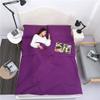 Cheung Yee-Soft Sleeping Bag Liner Lightweight Portable Travel Sheet for Camp Outdoor Hostel Planes Train Travel (Purple-S view 3