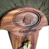 Cedar Turkey Tail Mounting Kit w/Beard and Spur Display- Personalized, Two Designs view 3