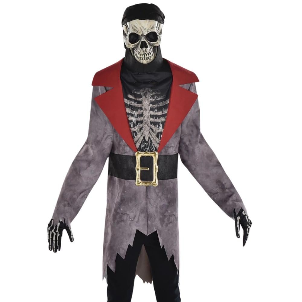 Amscan Illusion Pirate Costume - Spooktacular Multicolor Design For Halloween, Costume Parties & More - 1 Set, X-Large (14-16)