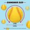 Bac-kitchen 15 Pack Foam Baseballs, 9 Inch Soft Baseballs Training Pitch Baseball Baseball Stress Ball with Drawstring Bag(Yellow) view 2