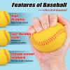 Bac-kitchen 15 Pack Foam Baseballs, 9 Inch Soft Baseballs Training Pitch Baseball Baseball Stress Ball with Drawstring Bag(Yellow) view 3