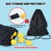 Bac-kitchen 15 Pack Foam Baseballs, 9 Inch Soft Baseballs Training Pitch Baseball Baseball Stress Ball with Drawstring Bag(Yellow) view 4