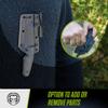 Holtzman's Gorilla Survival Tanto Fixed Blade Neck Knife with Kydex Sheath & Ferro Rod (Silver+Green) - Ideal for Outdoor Activities and Everyday Carry view 2