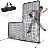 KAIDIDA Baseball L Screen 7 X 7 FT Softball Pitching Screen for Outdoor Training Use Portable L Screen Baseball for Batting Cage Pitching Protector Net view 1