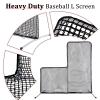 KAIDIDA Baseball L Screen 7 X 7 FT Softball Pitching Screen for Outdoor Training Use Portable L Screen Baseball for Batting Cage Pitching Protector Net view 3
