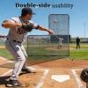 KAIDIDA Baseball L Screen 7 X 7 FT Softball Pitching Screen for Outdoor Training Use Portable L Screen Baseball for Batting Cage Pitching Protector Net view 4