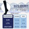 fenglaoda 8 Pairs Compression Socks for Men & Women 20-30 mmHg Knee High Nurse Pregnant Running Medical and Travel Athletic(L/XL,Black White) view 2