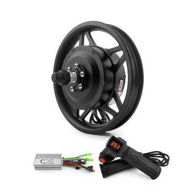 12 Inch 250W Hub Motor Front Drive Wheel Throttle Grip Brushless Controller For Electric Bike Scooter Bicycle48V 250W black