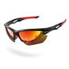 DEAFRAIN Sports Polarized Sunglasses for Men Women Baseball Cycling Running Fishing Driving Golf Red Glasses TR90 Unbreakable Frame view 1