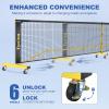TYRSEN Pickleball Net Set - 22FT Net on Wheels, 4 Paddles, 6 Balls, 12 Court Markers, 1 Bag, Indoor/Outdoor Play view 2