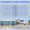TYRSEN Pickleball Net Set - 22FT Net on Wheels, 4 Paddles, 6 Balls, 12 Court Markers, 1 Bag, Indoor/Outdoor Play view 3