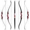 60 Inch Black Hunter Archery Recurve Bows 20-60Lbs Traditional Bow with Arrow Quiver Right Hand Hunting Bows for Adults Outdoor Shooting Competition (40LBS) view 4