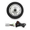 L-faster 12 Inch 250W Hub Motor Front Drive Wheel with Tire Throttle Grip Brushless Controller for Bike Scooter Bicycle with The tire48V 250W Silver view 1
