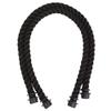 Lipfer 1 Pair Bag Rope Handle with Rubber Insert Handbag Strap Bag Braided Repair Replacements for Shoulder Tote Bag Black view 1