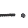 Lipfer 1 Pair Bag Rope Handle with Rubber Insert Handbag Strap Bag Braided Repair Replacements for Shoulder Tote Bag Black view 2
