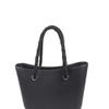 Lipfer 1 Pair Bag Rope Handle with Rubber Insert Handbag Strap Bag Braided Repair Replacements for Shoulder Tote Bag Black view 3
