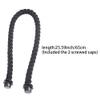 Lipfer 1 Pair Bag Rope Handle with Rubber Insert Handbag Strap Bag Braided Repair Replacements for Shoulder Tote Bag Black view 4