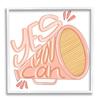 Stupell Industries Yes You Can Megaphone Cheerleader Shout Motivational Phrase, Design by Anna Whitham view 1