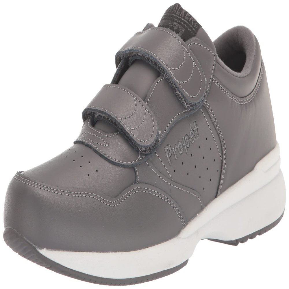 Propt Men's Life Walker Strap Sneaker, Dark Grey, 8 XX-Wide