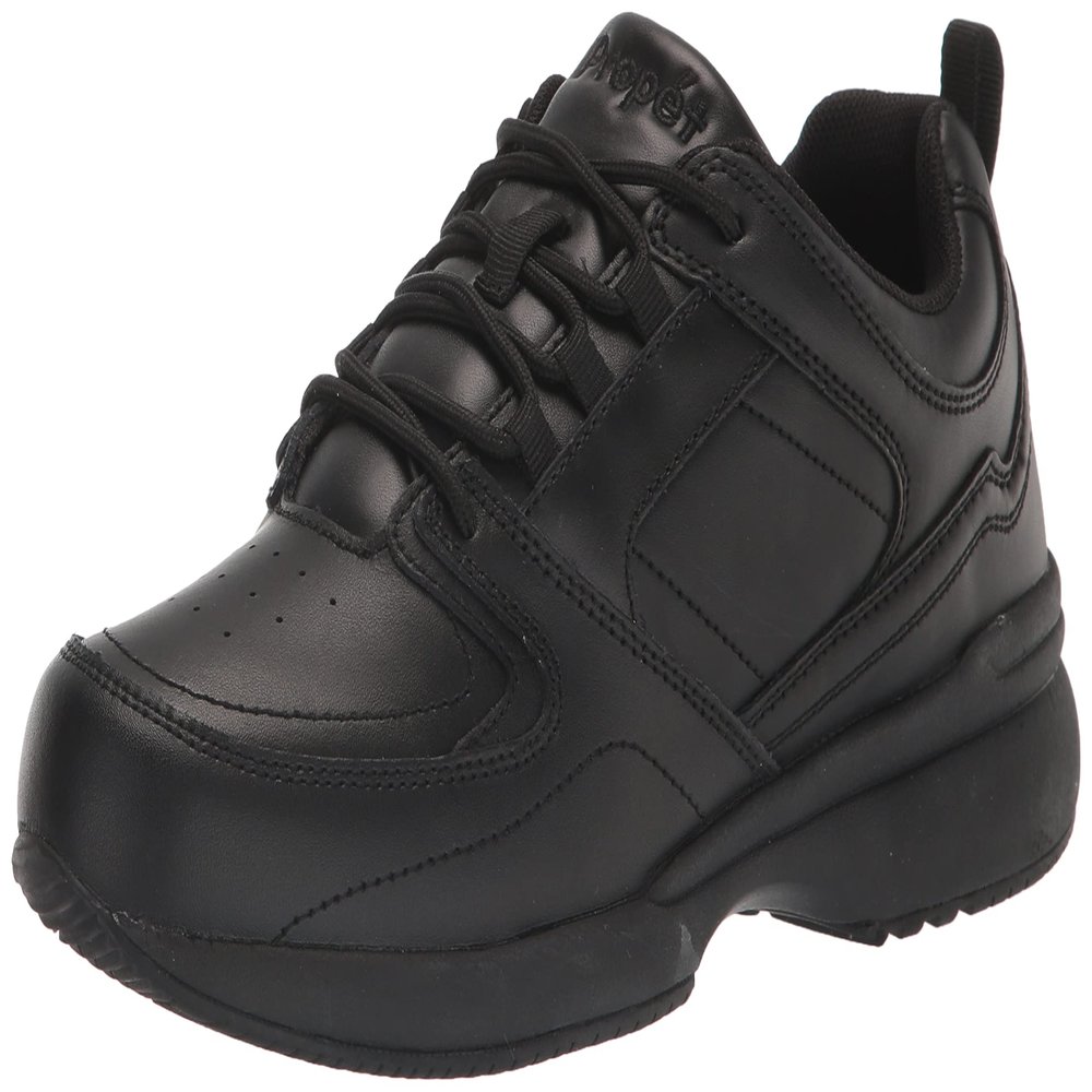 Propt Men's Life Walker Sport Sneakers, Black, 7.5 Wide US