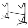Happytools Freestanding Kayak Storage Rack, Heavy Duty Height Adjustable Storage Holder for 2 Kayaks, Vertical SUP, Canoe & Paddleboard Stand for Indoor, Outdoor, Garage & Dock, Black view 1
