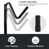 Happytools Freestanding Kayak Storage Rack, Heavy Duty Height Adjustable Storage Holder for 2 Kayaks, Vertical SUP, Canoe & Paddleboard Stand for Indoor, Outdoor, Garage & Dock, Black view 4