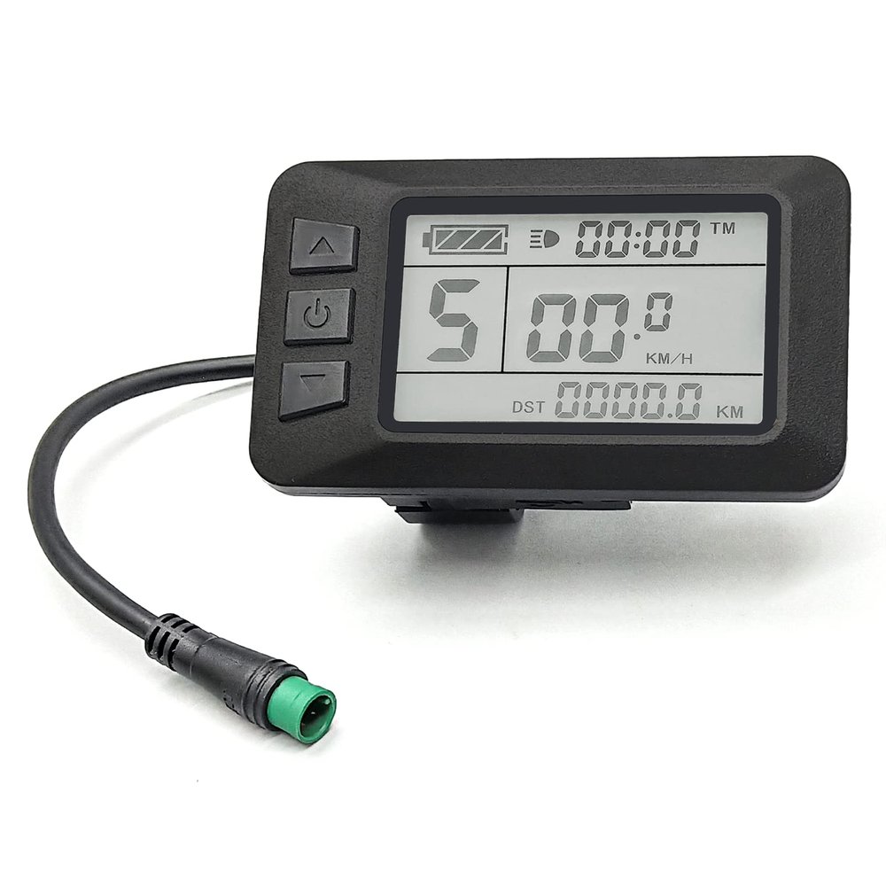 Ebike LCD Display Meter KT-LCD7U 24V 36V 48V 52V Electric Bike Conversion Kit Display for KT Controller (LCD7U Waterproof Plug)