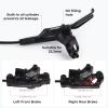 BOLANY Disc Brake Sets Oil Hydraulic MTB Bike Aluminum Alloy Left Front 800mm Right Rear 1400mm Brake Levers with is/PM Adapter Fit MTB Fat Bike E-Bike view 2